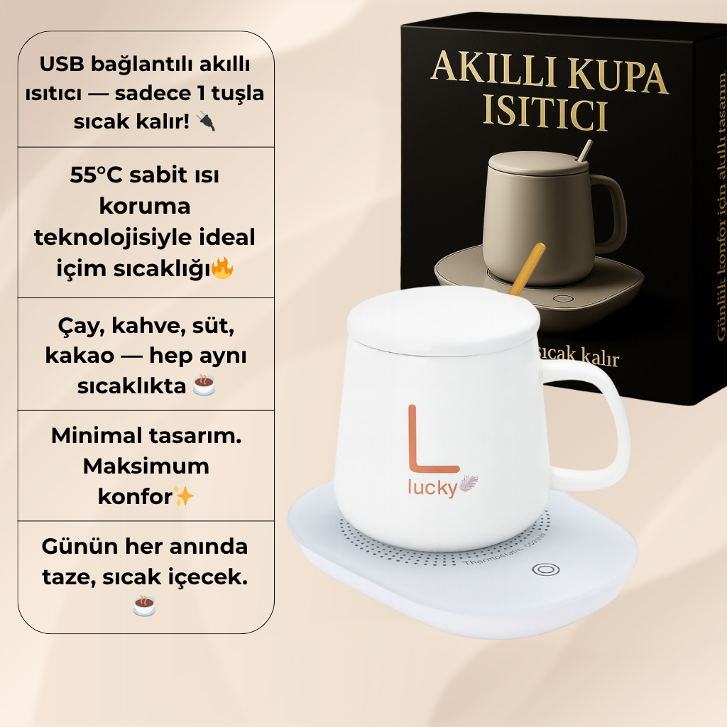 NuvLuck™ Lucky Bardak Altlığı Set